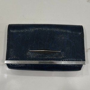 Michelle Fantaci for Lauren Merkin Metallic Snakeskin Clutch (made in USA)